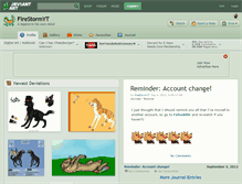 Tablet Screenshot of firestormyt.deviantart.com
