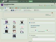 Tablet Screenshot of decepticons-base.deviantart.com