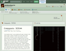 Tablet Screenshot of doldendraco14.deviantart.com