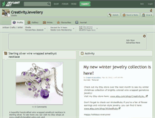 Tablet Screenshot of creativityjewellery.deviantart.com