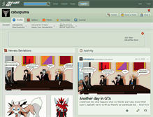 Tablet Screenshot of catuopuma.deviantart.com