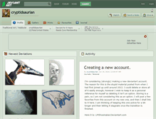 Tablet Screenshot of cryptidsaurian.deviantart.com