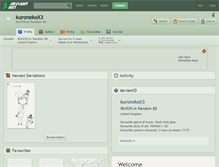 Tablet Screenshot of kuronekox3.deviantart.com