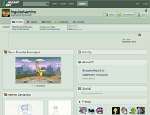 Tablet Screenshot of impulsemachine.deviantart.com