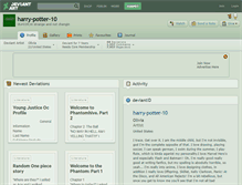 Tablet Screenshot of harry-potter-10.deviantart.com