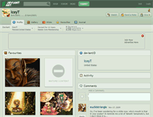 Tablet Screenshot of iceyt.deviantart.com