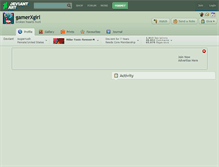 Tablet Screenshot of gamerxgirl.deviantart.com