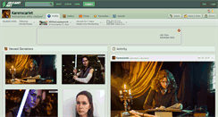 Desktop Screenshot of karenscarlet.deviantart.com