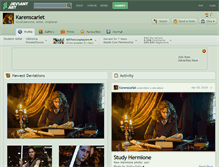 Tablet Screenshot of karenscarlet.deviantart.com