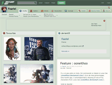 Tablet Screenshot of feariel.deviantart.com