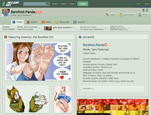 Tablet Screenshot of barefoot-panda.deviantart.com