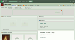 Desktop Screenshot of darth-talon.deviantart.com
