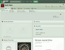 Tablet Screenshot of darth-talon.deviantart.com