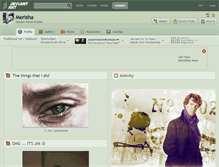 Tablet Screenshot of merisha.deviantart.com