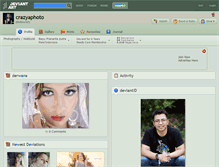 Tablet Screenshot of crazyaphoto.deviantart.com