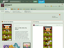 Tablet Screenshot of animegx43.deviantart.com
