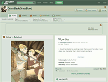 Tablet Screenshot of grassbladegrassblood.deviantart.com