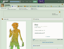 Tablet Screenshot of mily066.deviantart.com