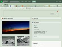 Tablet Screenshot of kiyua.deviantart.com