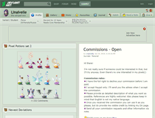 Tablet Screenshot of linaivelle.deviantart.com