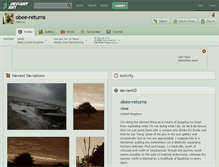 Tablet Screenshot of obee-returns.deviantart.com