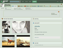 Tablet Screenshot of ethemba.deviantart.com