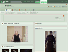 Tablet Screenshot of moth-fox.deviantart.com