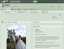 Tablet Screenshot of dukitte.deviantart.com