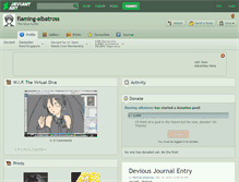Tablet Screenshot of flaming-albatross.deviantart.com