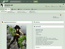 Tablet Screenshot of phoenix-san.deviantart.com