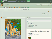 Tablet Screenshot of furrytaurs.deviantart.com
