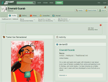 Tablet Screenshot of emerald-scarab.deviantart.com