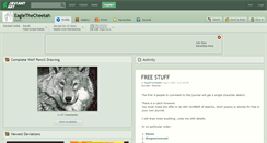 Desktop Screenshot of eaglethecheetah.deviantart.com