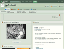 Tablet Screenshot of eaglethecheetah.deviantart.com