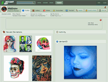 Tablet Screenshot of miasnow.deviantart.com