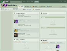 Tablet Screenshot of bessiexkat.deviantart.com