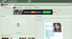Desktop Screenshot of damica.deviantart.com