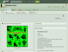 Tablet Screenshot of forbidden-stock.deviantart.com