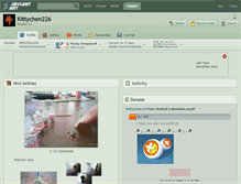 Tablet Screenshot of kittychen226.deviantart.com