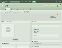 Tablet Screenshot of footprint1.deviantart.com