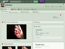 Tablet Screenshot of minbuskim.deviantart.com