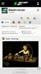 Mobile Screenshot of blazerwiccan.deviantart.com