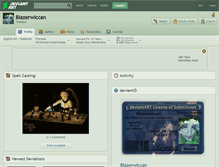 Tablet Screenshot of blazerwiccan.deviantart.com