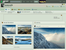Tablet Screenshot of lonelywolf2.deviantart.com