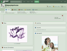Tablet Screenshot of littlepurpleprincess.deviantart.com