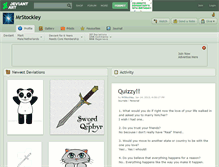 Tablet Screenshot of mrstockley.deviantart.com