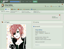 Tablet Screenshot of cinty-helios.deviantart.com