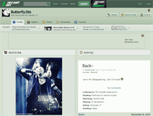 Tablet Screenshot of butterfly386.deviantart.com