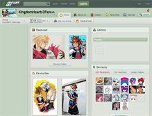 Tablet Screenshot of kingdomhearts2fans.deviantart.com