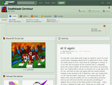 Tablet Screenshot of deathblade-zerohour.deviantart.com